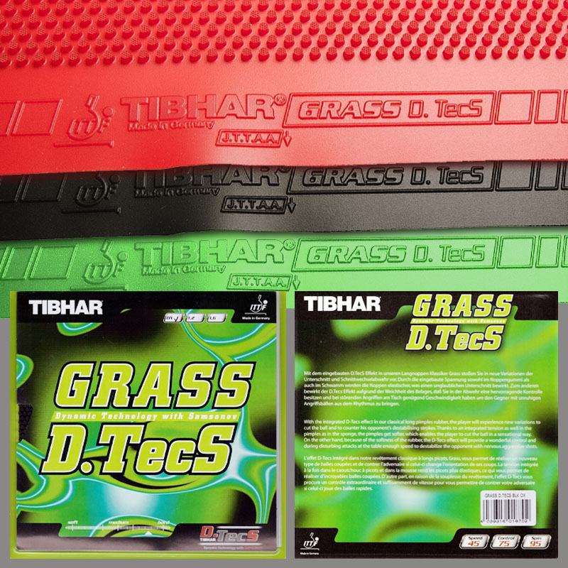 TIBHAR Grass D.TecS Borracha d - Table Tennis Film avaliação e preço