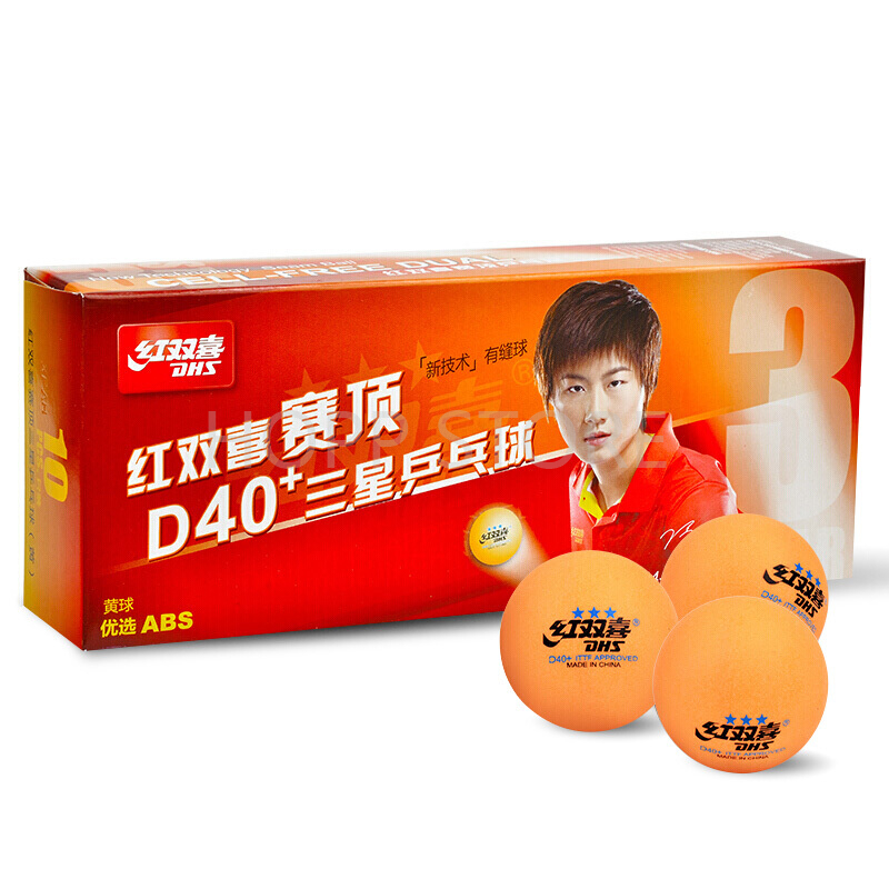 DHS 3-Star D40 + Bolas de têni - Table Tennis Livescore avaliação e preço