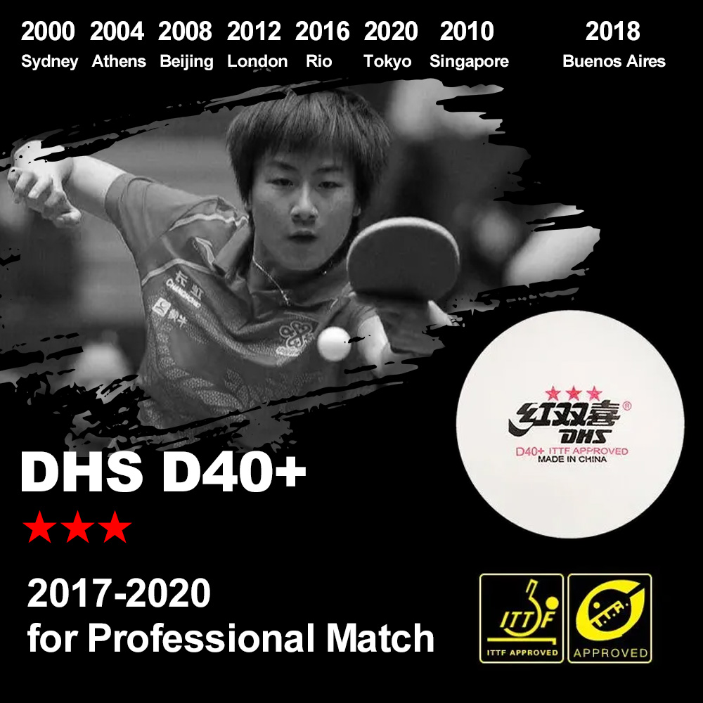 DHS D40 + DJ40 + Bolas de Ping - Table Tennis Livescore avaliação e preço
